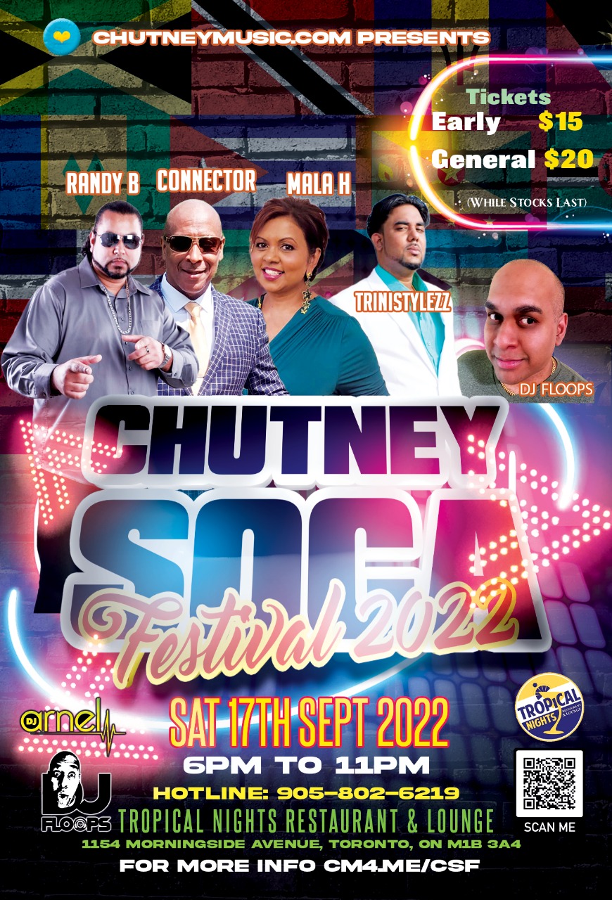 Chutney Soca Festival 2022 Tour