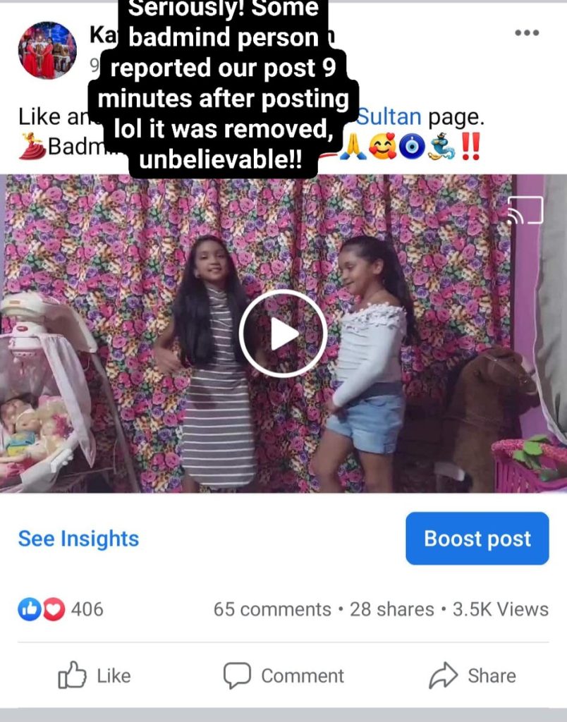 Internet trolls attacked Katelin & Kaylee Sultan's Facebook page by having one of their videos deleted less than an hour after it was posted.