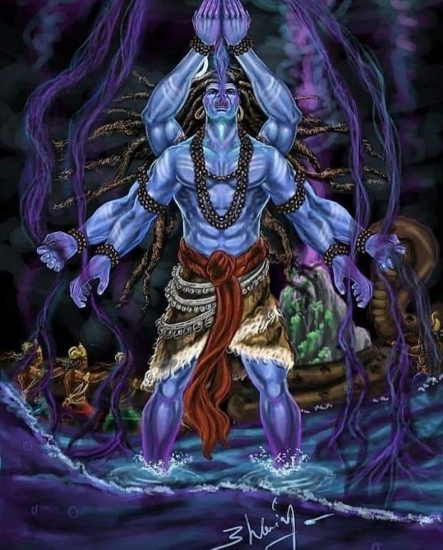 Why Does Lord Shiva Have A Blue Throat ?