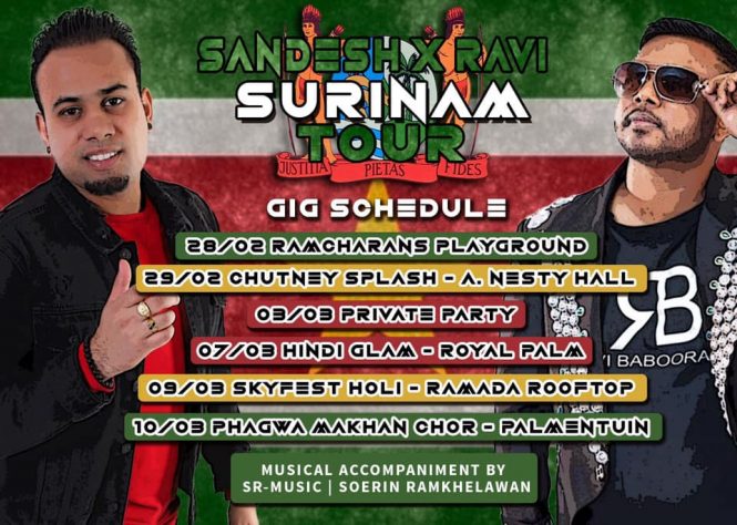 Ravi Babooram & Sandesh Sewdien announce their 2020 Suriname Tour
