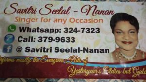 Savitri Seelal Nanan Booking Information Trinidad