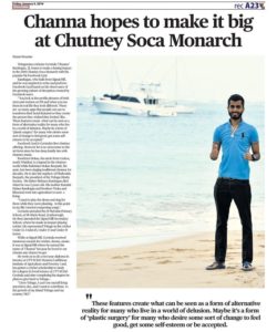 Tobago Chutney Artist Govinda Channa Ramlogan Eyes The 2019 Chutney Soca Monarch Prize
