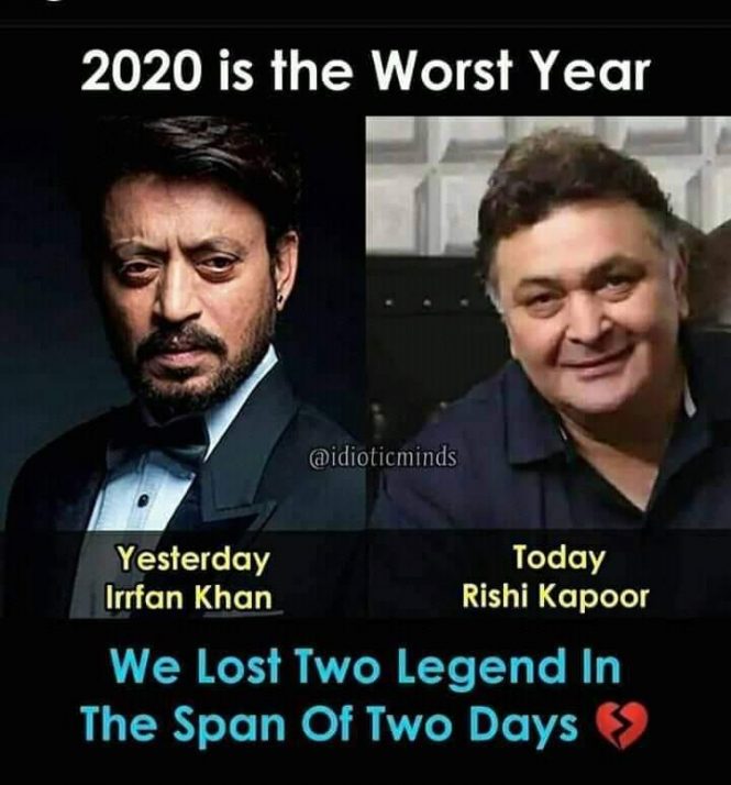 Two Bollywood Actors Dead In 2020 A Day Apart