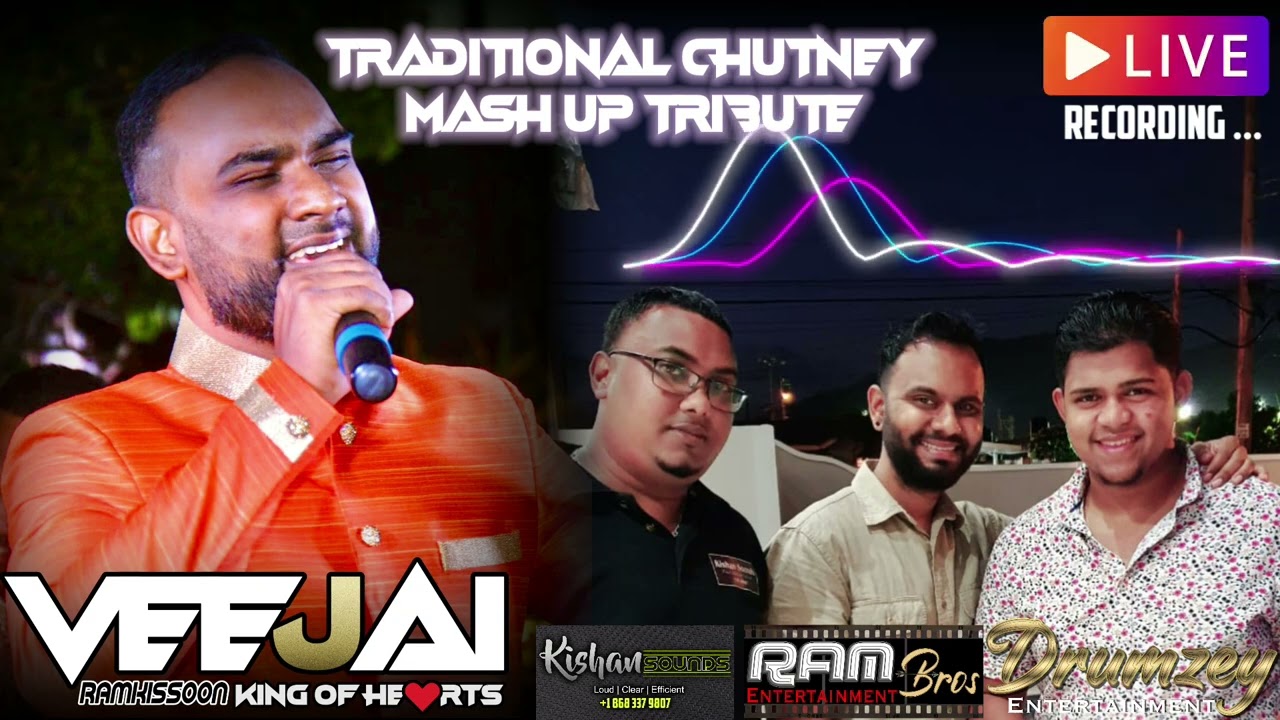 Veejai Ramkissoon - Live Traditional Chutney Tribute (Mashup Session) 2022