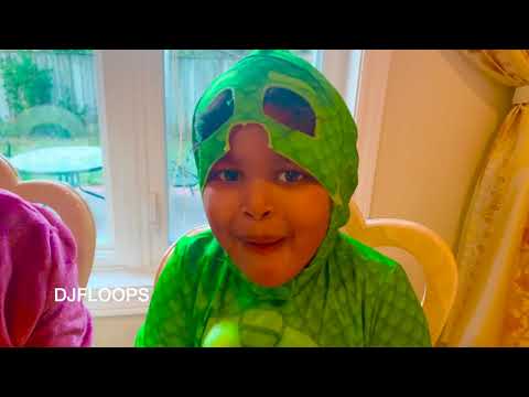 Gecko PJ Masks Making Candy Bags for Halloween