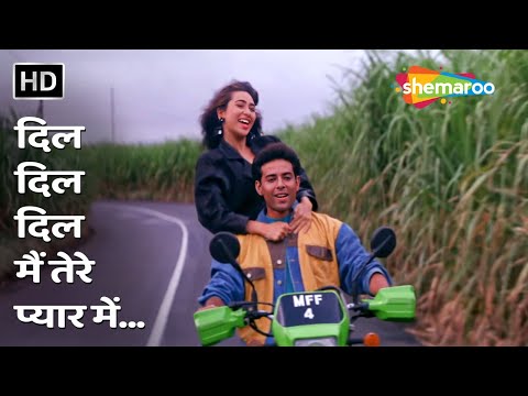 Dil Dil Dil Main Tere Pyar Mein | Aatish (1994) | Karisma Kapoor, Atul Agnihotri | 90s Romantic Hits