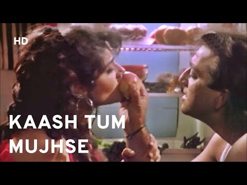Kaash Tum Mujhse Song | Aatish (1994) | Sanjay Dutt | Raveena Tandon | Hindi Romantic Song